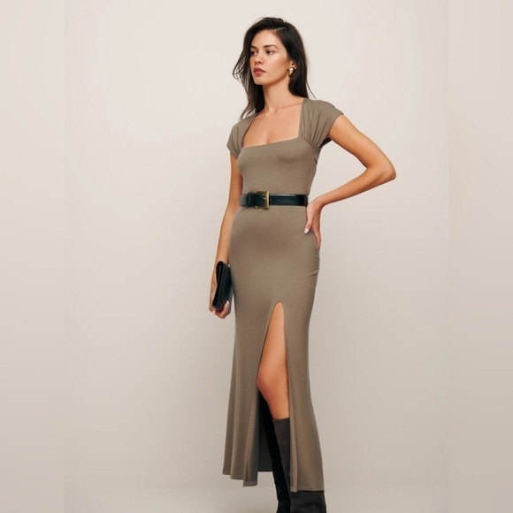 NEW! REFORMATION Harlyn Knit Dress in Black 🖤 size XL NWT! - Picture 8 of 13